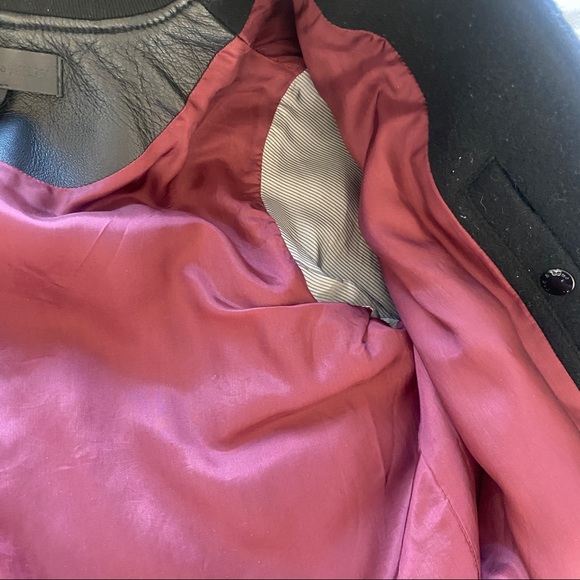 Rag & bone wool and leather bomber jacket - Picture 5 of 6